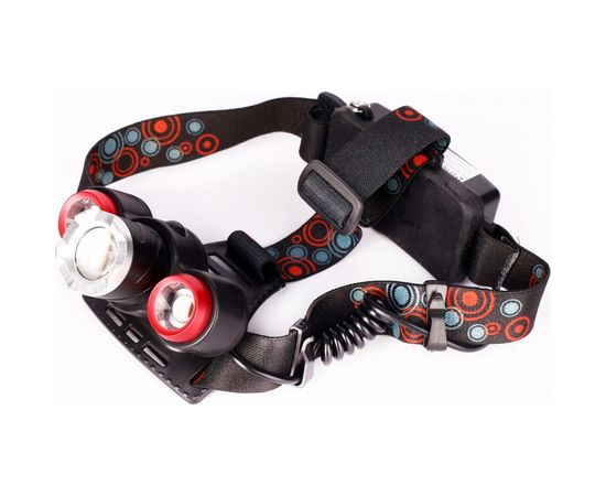 Налобный фонарь Ultraflash E146 (аккумулятор 3,7В, черный, 3LED, 5 Вт, фокус, 2 ак. 4 режима, бокс са) 14684 – изображение 5