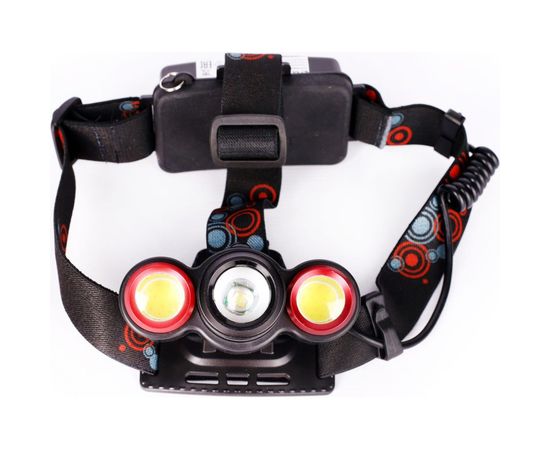 Налобный фонарь Ultraflash E162 (аккумулятор 3,7В, черный, 3LED, 5 Вт, фокус, 2 ак. 4 режима, бокс са) 14683 – изображение 5