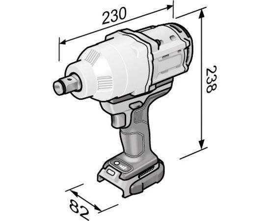 Двухскоростной аккумуляторный ударный гайковерт FLEX IW 3/4 18.0-EC/5.0 Set 492647 – изображение 5