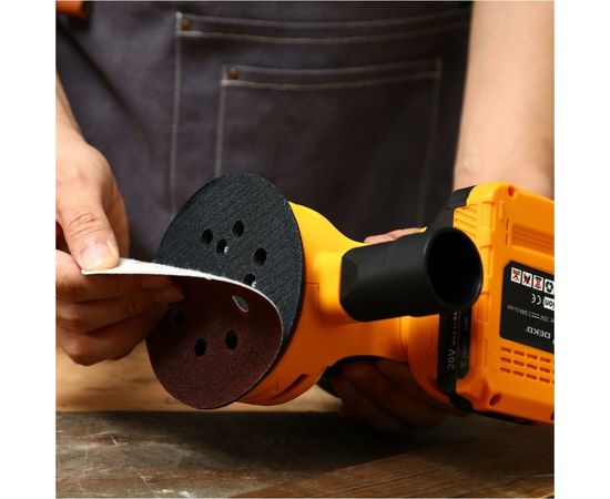 Эксцентриковая аккумуляторная шлифмашина DEKO DKCG20-125, 20В, 1х2.0Ач 063-4022 – изображение 6