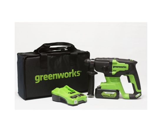 Аккумуляторный бесщеточный перфоратор GreenWorks GD24SDS2K4 3803007UB – изображение 6