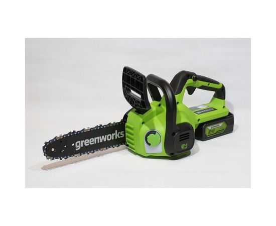 Цепная аккумуляторная пила GreenWorks G24CS25K4 24 В, 4 А*ч 2007707UB – изображение 6