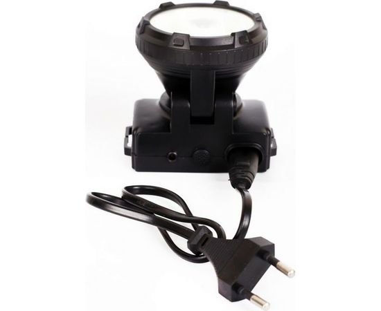 Налобный аккумуляторный фонарь Ultraflash LED5368 220В черный 1 Ватт LED+1,5Ватт COB, 2 режима 14452 – изображение 7