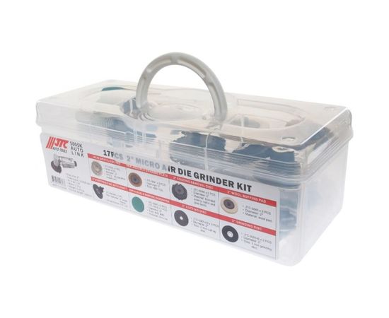 Пневматическая болгарка с комплектом насадок JTC 17 предметов 5005K – изображение 7