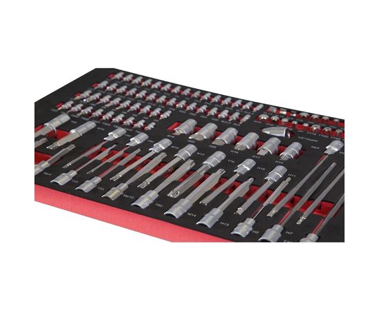 Тележка KraftWell с 7 ящиками, в подарок инструмент 277 предметов KRW-TTB+SET277 – изображение 7