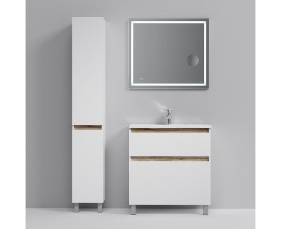 База под раковину AM.PM, X-Joy напольная, 80 см, 2 ящика, белый глянец M85AFSX0802WG – изображение 7