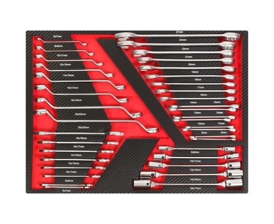 Тележка KraftWell с 7 ящиками, в подарок инструмент 277 предметов KRW-TTB+SET277 – изображение 8