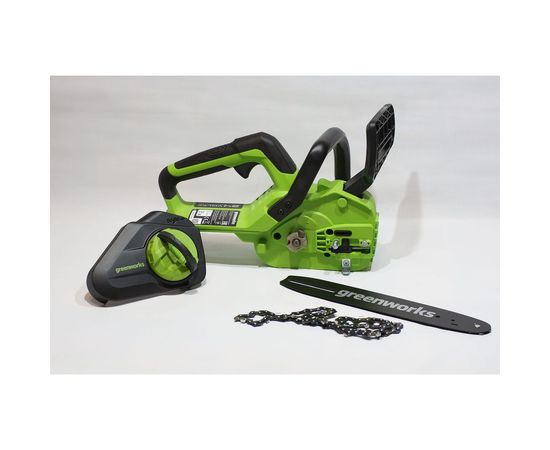 Цепная аккумуляторная пила GreenWorks G24CS25K4 24 В, 4 А*ч 2007707UB – изображение 8