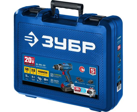 Дрель-шуруповерт ЗУБР Профессионал DL-201-22 – изображение 9
