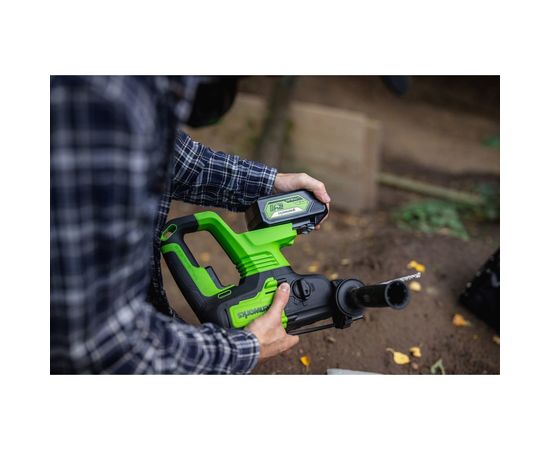 Аккумуляторный бесщеточный перфоратор GreenWorks GD24SDS2K4 3803007UB – изображение 9