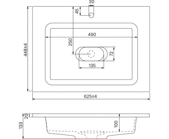 Подвесная тумба с умывальником IDDIS Esper с ящиком, белая 60 см ESP60W0i95K – изображение 9