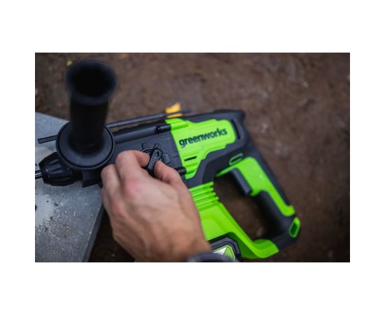 Аккумуляторный бесщеточный перфоратор GreenWorks GD24SDS2K4 3803007UB – изображение 10