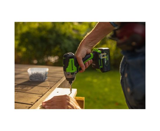 Ударный аккумуляторный винтоверт Greenworks GD24ID3 3802807 – изображение 12