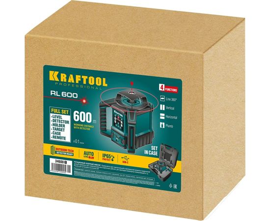 Ротационный лазерный нивелир KRAFTOOL RL600 34600_z01 – изображение 19