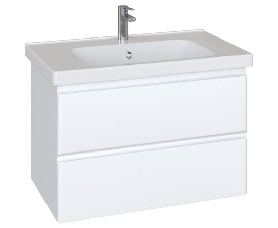 Комплект Sanstar: тумба Arista 80 подвесная, 2 ящика, мебельный умывальник Гармония 80 179.1-1.5.1.К – изображение 2
