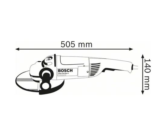 Угловая шлифмашина Bosch GWS 26-230 H 0601856100 – изображение 2