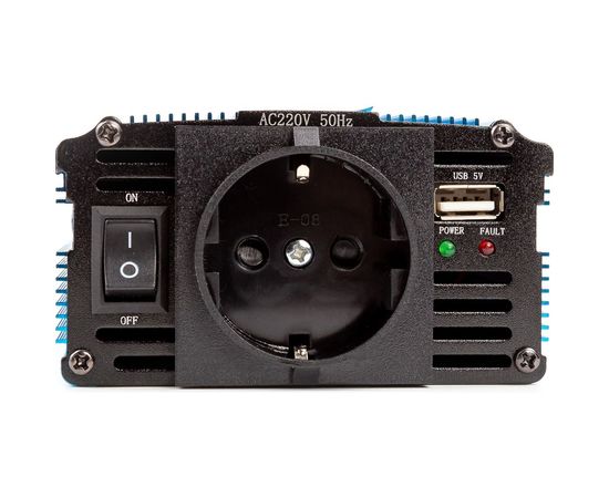 Автомобильный преобразователь напряжения (инвертор) AutoExpert A300, 12V/220V, 300W, евро-розетка, USB выход 5V/1A – изображение 2