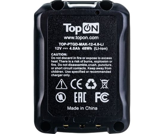 Аккумулятор для электроинструмента (Li-Ion, 12В, 4Ач) TopON TOP-PTGD-MAK-12-4.0-Li – изображение 2