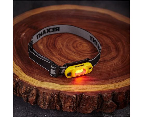 Налобный светодиодный аккумуляторный поворотный фонарь REXANT белый-красный свет, Micro USB 75-700 – изображение 3