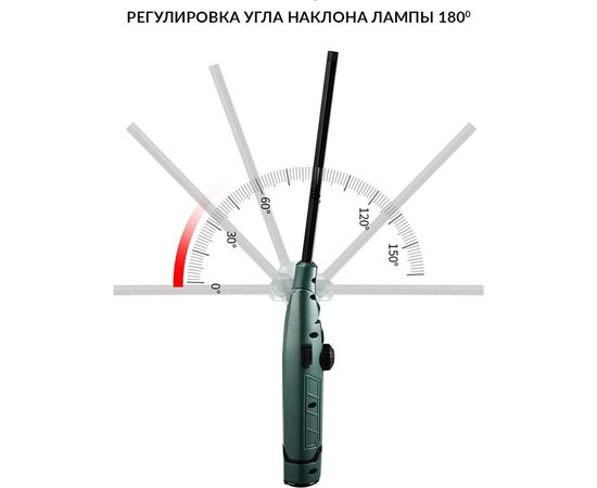 Светодиодный аккумуляторный фонарь iCarTool с изменяемым углом наклона и индикатором заряда IC-L105 – изображение 3