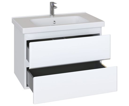 Комплект Sanstar: тумба Arista 80 подвесная, 2 ящика, мебельный умывальник Гармония 80 179.1-1.5.1.К – изображение 3