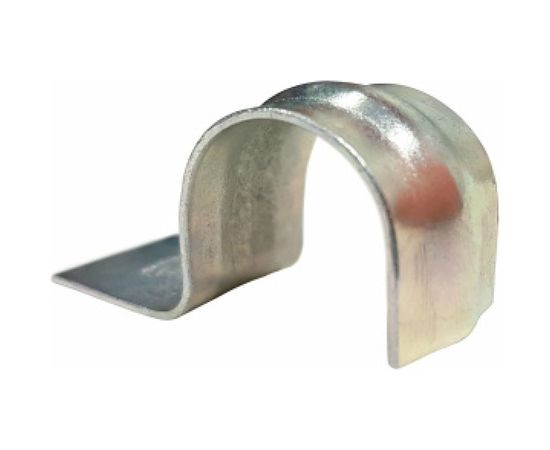 Металлическая однолапковая скоба без отверстий Промрукав СМО d25-26 мм, для монтажного пистолета PR08.2756 – изображение 3