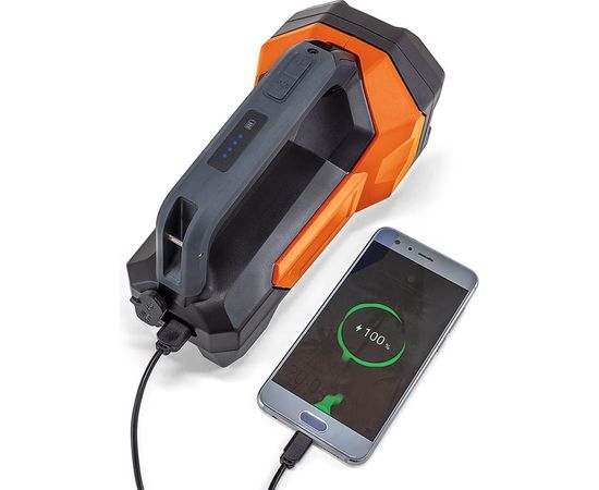 Фонарь ЯРКИЙ ЛУЧ S-1000 Buffalo узконаправленный 600лм +заливной 1000лм, powerbank, аккумулятор Li-Ion 8000mAh 4606400004004 – изображение 4