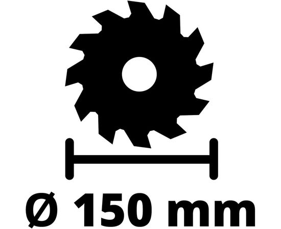 Циркулярная аккумуляторная пила Einhell PXC TE-CS 18/150 Li-Solo 4331220 – изображение 4