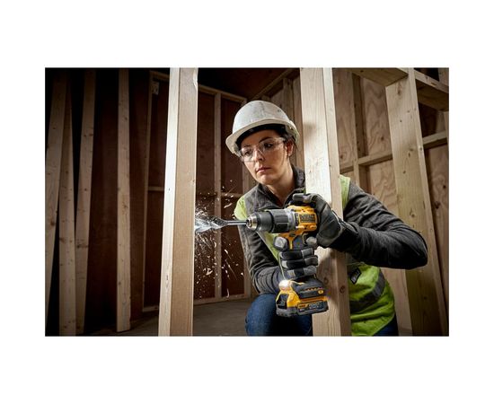 Ударная бесщеточная дрель-шуруповерт DEWALT 2 скорости, 2 АКБ 18 В XR Li-Ion DCD805E2T-QW – изображение 9