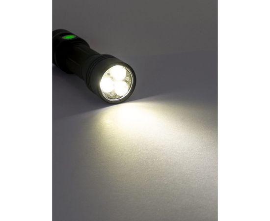 Фонарь ЯРКИЙ ЛУЧ L-4100 TANDEM 3xOsram P9 3400лм +SST20 700лм, 5000K,7 режимов, IPX7, аккумулятор 26650, встроенное ЗУ 4606400106456 – изображение 9