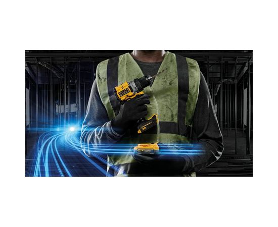 Бесщеточная дрель-шуруповерт DEWALT 2 скорости, 1 АКБ 18 В XR Li-Ion DCD800E1T-QW – изображение 10