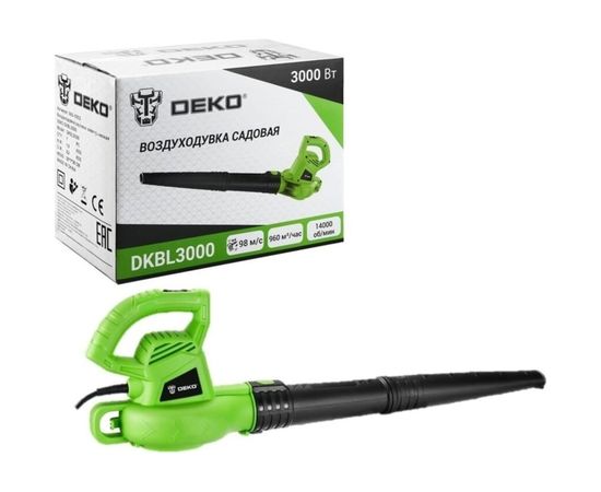 Садовая электрическая воздуходувка DEKO DKBL3000 065-0953 – изображение 10