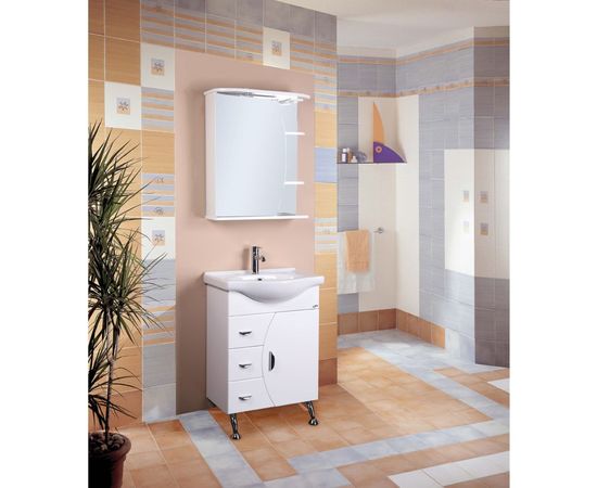 Тумба с раковиной ONIKA ЛУНА 60.106 3 ящика 106005 – изображение 2