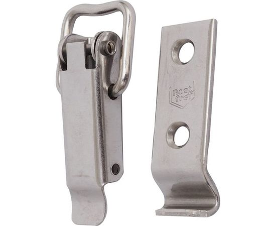 Замок для ящика с выгнутой ответной частью VORMANN 70х31 мм, нержавеющая сталь 011202070/9018 – изображение 2