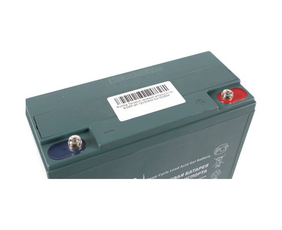 Тяговый гелевый аккумулятор Rutrike 6-DZF-20 12V20A/H C2 022834 – изображение 3