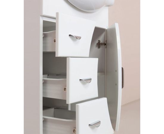 Тумба с раковиной ONIKA ЛУНА 60.106 3 ящика 106005 – изображение 3