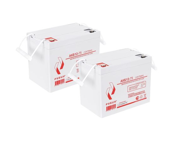 Аккумулятор АКБ 12-75 Рубин РЭ-АКБ1275 – изображение 4