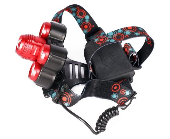 Налобный фонарь Ultraflash E160 (аккумулятор 3,7В, черный, 5LED, 5 Вт, фокус, 2 ак. 4 режима, бокс са) 14681 – изображение 4