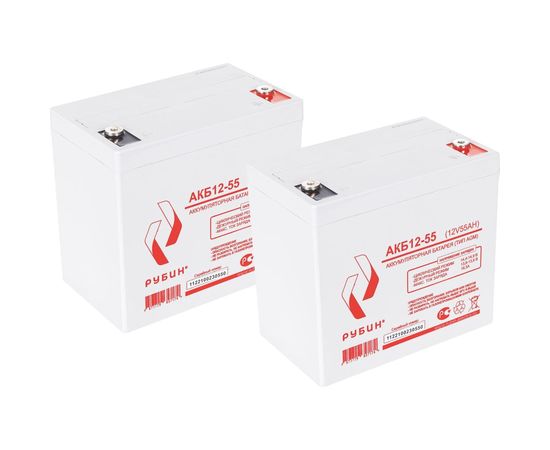 Аккумулятор АКБ 12-55 Рубин РЭ-АКБ1255 – изображение 4