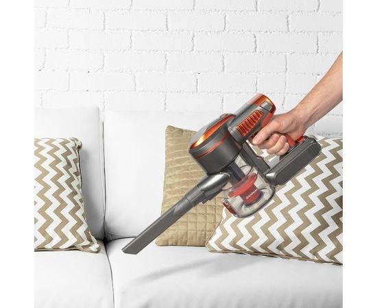 Вертикальный аккумуляторный пылесос циклонного типа Endever SkyClean VC-301, темно-серый/оранжевый 90244 – изображение 5