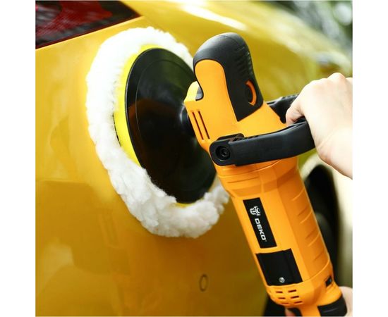 Сетевая полировальная шлифмашина DEKO ZKP1500 PRO, 180 мм, 1500 Вт, плавный пуск 063-4320 – изображение 5