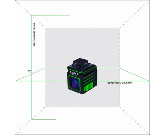 Лазерный уровень ADA CUBE 360 GREEN Basic Edition А00672 – изображение 5