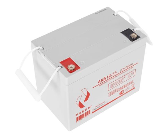 Аккумулятор АКБ 12-75 Рубин РЭ-АКБ1275 – изображение 5