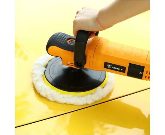 Сетевая полировальная шлифмашина DEKO ZKP1500 PRO, 180 мм, 1500 Вт, плавный пуск 063-4320 – изображение 6