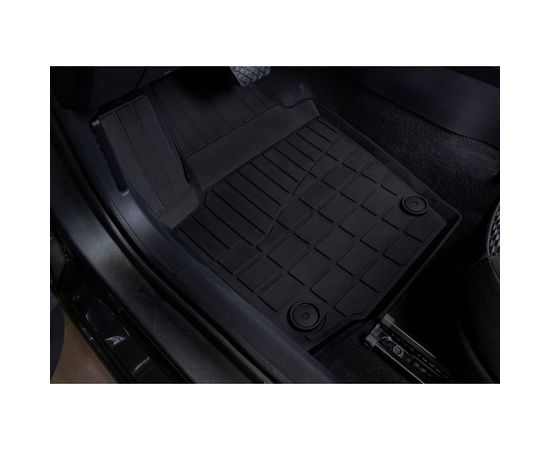 Литьевые коврики в салон автомобиля Rival для Skoda Rapid I, II лифтбек 2012-2020 2020-н.в./Volkswagen Polo VI лифтбек 2020-н.в., резина, с крепежом, 5 шт., 65102001 – изображение 6