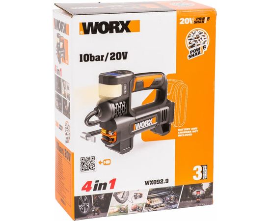Аккумуляторный насос с фонарем WORX 20 В, без АКБ и ЗУ WX092.9 – изображение 6
