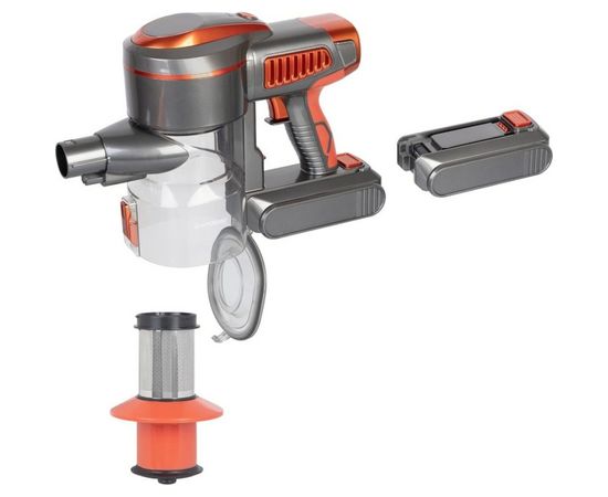 Вертикальный аккумуляторный пылесос циклонного типа Endever SkyClean VC-301, темно-серый/оранжевый 90244 – изображение 9