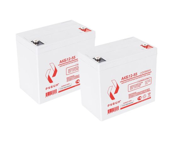 Аккумулятор АКБ 12-55 Рубин РЭ-АКБ1255 – изображение 10