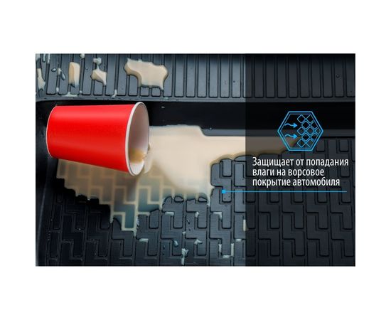 Коврики в салон автомобиля Rival для Renault Kaptur 2016-2020 2020-н.в., полиуретан, с крепежом, 5 шт., 14707001 – изображение 10