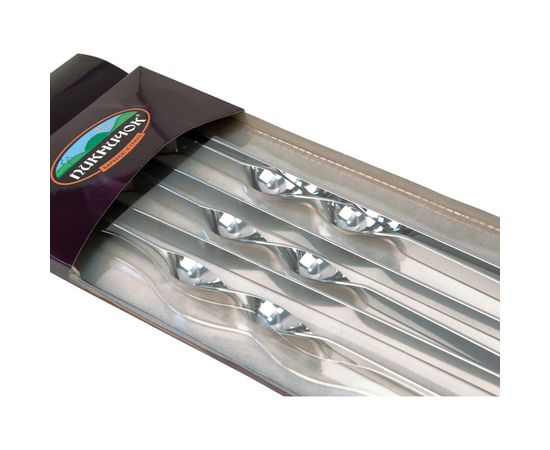 Набор плоских шампуров Пикничок, 6 штук в блистере 401-597 – изображение 2